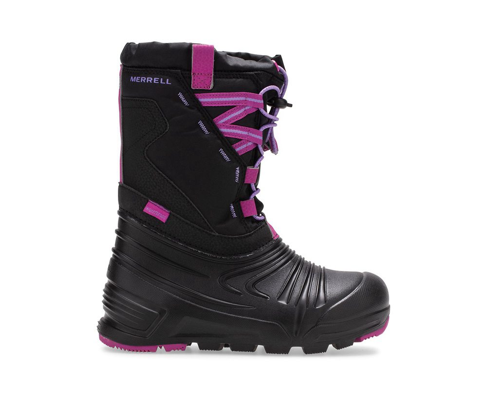 Merrell Boots Black - Snow Quest Lite 2.0 Waterproof - Kids 97DXBHYJE